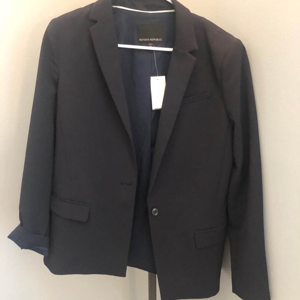NWT - Banana Republic Navy Blue Blazer